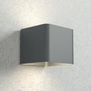 LED buitenwandlamp Dodd, hoekig, antraciet