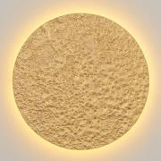 LED wandlamp Meteor, Ø 55 cm, goud