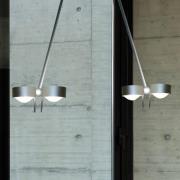 Hanglamp PUK CEILING, 4-lamps, mat chroom, 80 cm