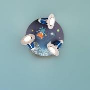 Rondell Space Mission plafondlamp, blauw