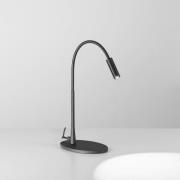 EGG DLS Zooom LED tafellamp, flexarm, zwart