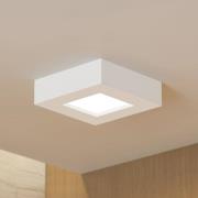 Prios LED plafondlamp Alette, wit, 12,2 cm, dimbaar