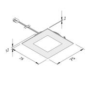 LED meubelverlichting FAQ 68 3/set staal 4W 930