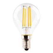 LED druppellamp Retro E14 4W 2.700 K Filament helder