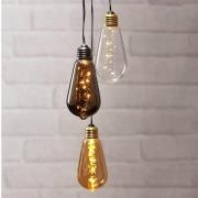 Vintage-LED sfeerlamp Glow met timer, rook