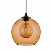 Hanglamp bol glazen kap amber Ø 25cm