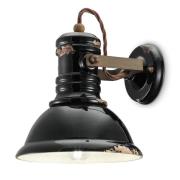 Wandlamp C1693 van keramiek in Stil zwart