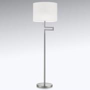 Vloerlamp Lilian, LED dimmer, nikkel mat/chroom