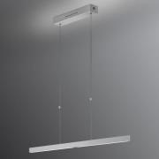 LED hanglamp Linn gebarensensor nikkel mat 68 cm