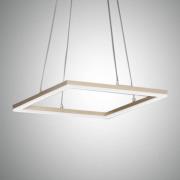 LED hanglamp Bard, 42x42cm in matgoud finish