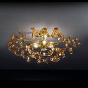 Amberkleurige plafondlamp Amber, diameter 60 cm