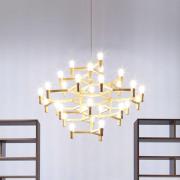 NEMO Crown Major hanglamp 30-lichts goud gelakt.