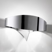 LED wandlamp Scudo in chroomoptiek