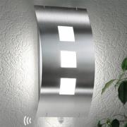 Buitenwandlamp Toma van roestvrij staal met sensor
