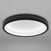LED plafondlamp Reflexio, Ø 46cm, zwart