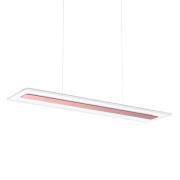 LED hanglamp Antille, glas, rechthoekig, koper