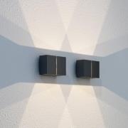 LOOM DESIGN Ask LED buiten wandlamp up/down zwart