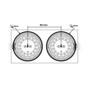 SLC DL04 Square X2 LED inbouwlamp 2700K wit