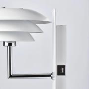 Dyberg Larsen DL20 USB Shelf wandlamp, wit