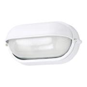 Buitenwandlamp 400180 ovaal, wit