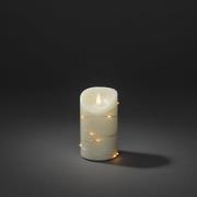 LED waskaars crème Lichtkleur amber Hoogte13cm