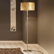 Vloerlamp Alea Loop met bladgoud afwerking