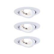 Paulmann LED inbouwlamp 93388, set 3 x 4,8W, wit