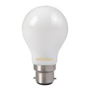 LED lamp, B22, 7 W, 827, mat, niet dimbaar