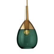 EBB & FLOW Lute S hanglamp goud klimopgroen