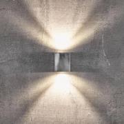 LED buitenwandlamp Canto Kubi 2, 10 cm, grijs
