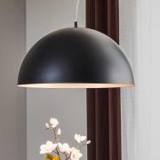 Gaetano 1 hanglamp, Ø 53 cm, zwart/koper, staal