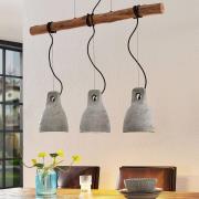 Lindby Grima hanglamp van beton, 3-lamps