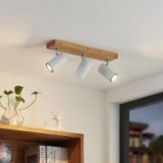 Lindby Maniva plafondspot, 3-lamps, wit