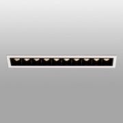 LED inbouwlamp Troop met frame, 10-lamps