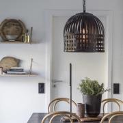 PR Home Sheffield hanglamp in zwart, Ø 46 cm