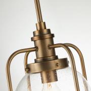Hanglamp Tricocent, messing/helder, 1-lamp