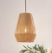 Hanglamp Alderney, drie kappen van natuurgaren