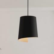 Hanglamp Bolivia zwart/zandkleur, 1-lamp
