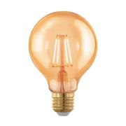 LED bol E27 G80 4W filament 1.700K amber dimbaar