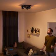 Philips Hue Buckram 4-lamps dimschakelaar zwart