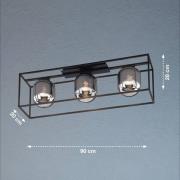 Plafondlamp Regi, 3-lamps
