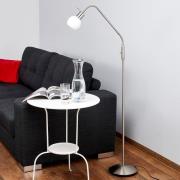 Vloerlamp Elaina 1-lamp, mat nikkel