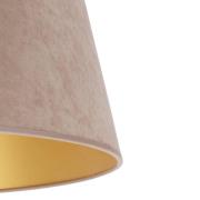 Kap Cone hoogte 18 cm, beige/goud