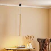 Hanglamp Las, 1-lamp, messing, kap 75cm