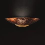Wandlamp Aurora, goud/koper, bereik 17,5 cm
