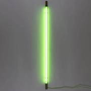 LED wandlamp Linea goud, groen