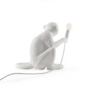 LED decoratie-terraslamp Monkey Lamp wit zittend