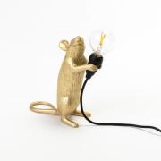 LED decoratie-tafellamp Mouse Lamp USB staand goud