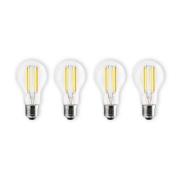 Prios Smart LED Filament E27 7W dimbaar CCT Tuya set van 4