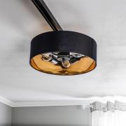 Arcchio Heleni plafondlamp rail zwartgoud
